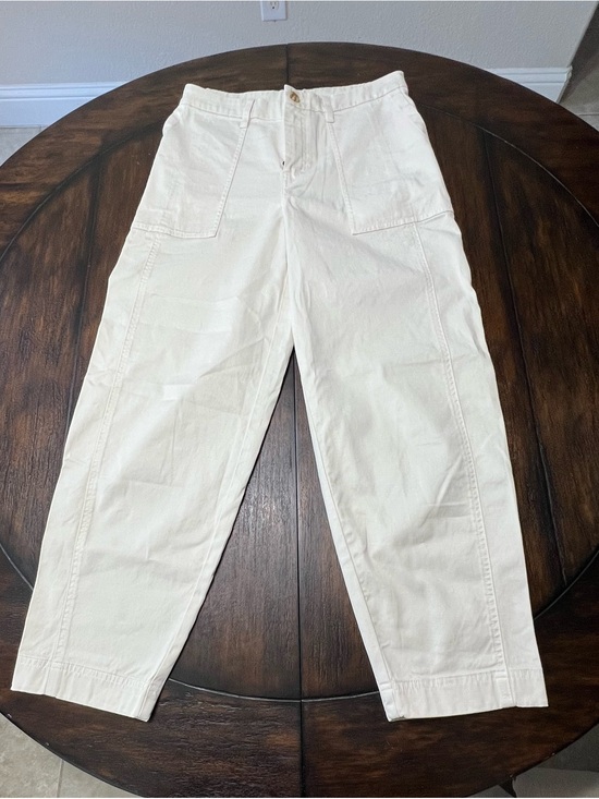 Vuori Pants - Vuori NWOT Anza Twill Structured Barrel Leg Pant VW4310 Natural Women’s Size Med